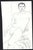 Male nude on paper rom the estate of Chicago artist James Frederic Bone (1929-2015). Pencil signed with the artist's...