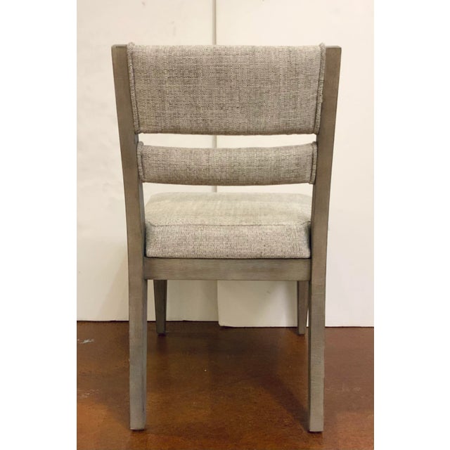 Organic Modern Gray Tweed Dining Chair For Sale In Atlanta - Image 6 of 7