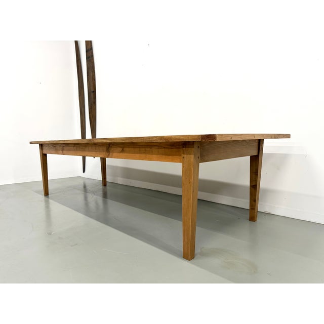 Monumental Pine Farmhouse Table, 1970s For Sale - Image 18 of 18