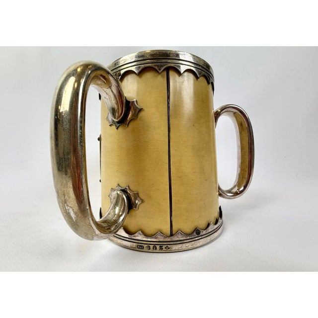 Victorian Sheffield Silver Plate and Oak Three Handle Trophy Cup, 1890s For Sale - Image 5 of 13