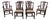 Set of 6 Baker Chippendale Carved Mahogany Dining Room Chairs For Sale