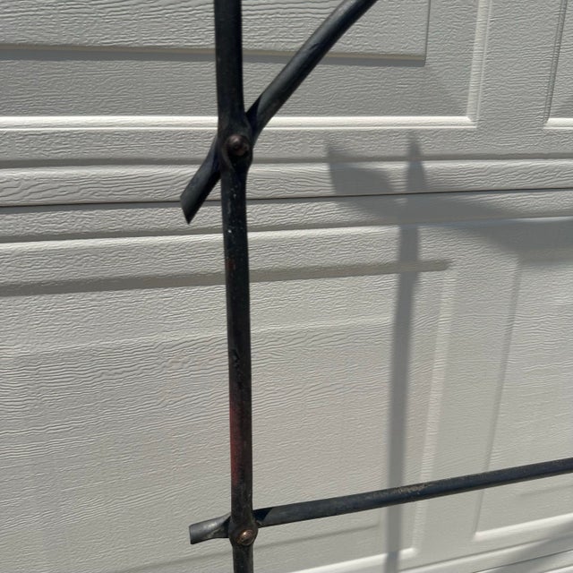 2020s Hand Forged Iron One of a Kind Abstract King Headboard For Sale - Image 5 of 7