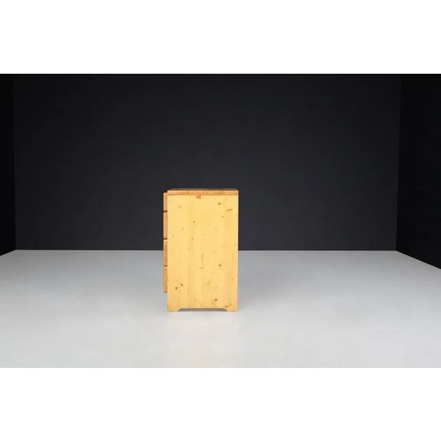 Wood Vintage French Pine Chest of Drawers by Charlotte Perriand, 1960s For Sale - Image 7 of 11