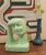 Vintage Rare Green Ceramic Mid Century Modern Head by Modern Arts Co Promo For Sale - Image 9 of 13
