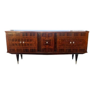 French Art Deco Macassar Ebony Sideboard or Credenzas 1940s For Sale