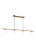 Modern ED Ellen DeGeneres by Visual Comfort Studio Lune Medium Linear Chandelier, Burnished Brass For Sale - Image 3 of 5