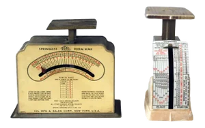 Vintage Mid-Century Postal Scales - Set of Two