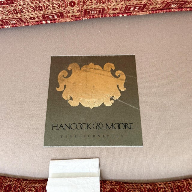 Vintage Hancock & Moore Louis XVI Neoclassical Mahogany Bergère Chairs - A Pair For Sale - Image 17 of 17