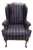 Late 20th Century Hickory Chair Company Historic James River Collection Queen Anne Wingback Chair For Sale