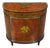 Edwardian, Adams Paint Decorated Demilune Cabinet, Inlaid Wood, 19th C. For Sale