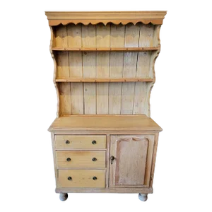 Antique Pine Two Piece Dresser From England - Circa 1870