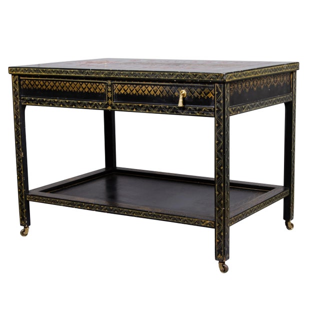 Asian Style Lacquered Table For Sale In Boston - Image 6 of 13