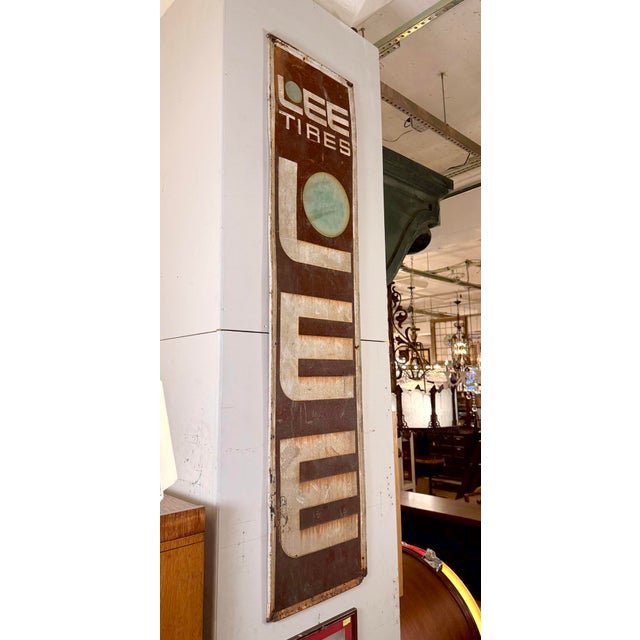 Reclaimed Lee Tires Marty Supreme Movie Prop Sign For Sale - Image 12 of 12