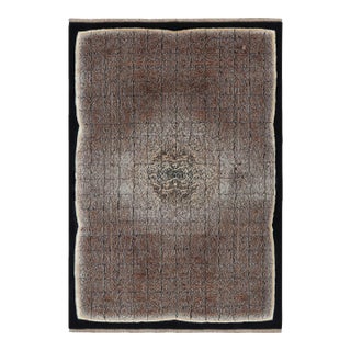 Rug & Kilim’s Contemporary Rug in Brown With Geometric Patterns “Imperial Edict” For Sale