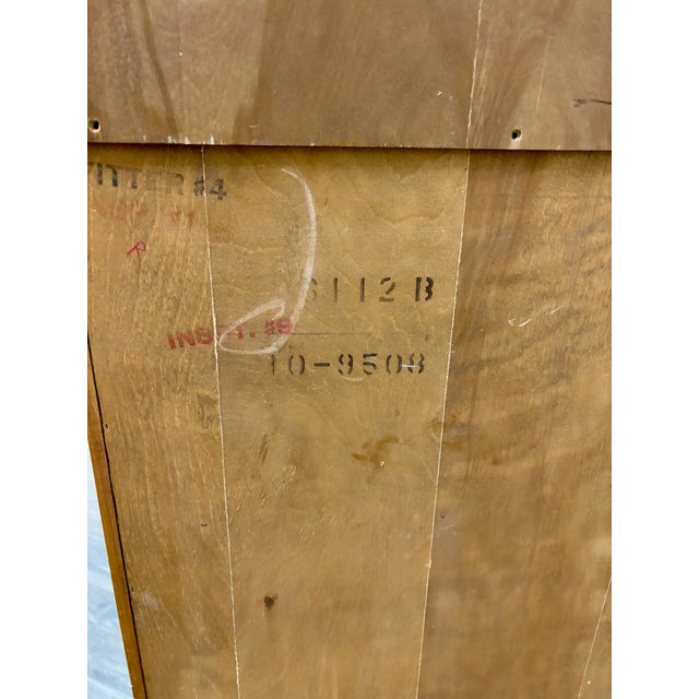 Vintage Ethan Allen Heirloom Early American Maple & Birch Secretary Desk & Hutch For Sale - Image 10 of 16