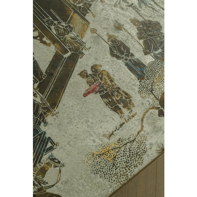 Mid-Century Modern Coffee Table by LaVerne, Brass & Pewter, 1965 For Sale - Image 11 of 12