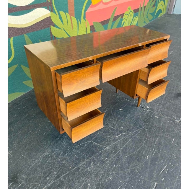 Mid Century Johnson Carper Brentwood Desk For Sale In Tampa - Image 6 of 10