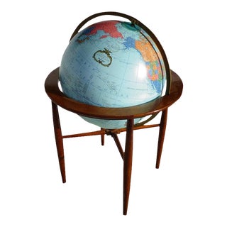 Mid 20th Century Heirloom Globe by Replogle For Sale