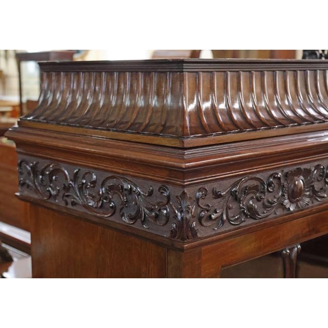 1900-1909 Exceptional Mahogany Waring & Gillow Antique Display Case Bookcase Circa 1900 For Sale - Image 14 of 18