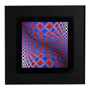 Victor Vasarely, Ondocto X, Offset Lithograph