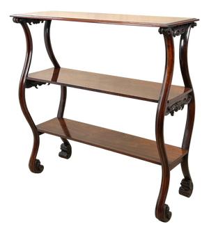 Antique Rosewood Central Standing Shelves, 1840