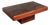 Brutalist Coffee Table with Copper Top and Wooden Base, 1970 For Sale