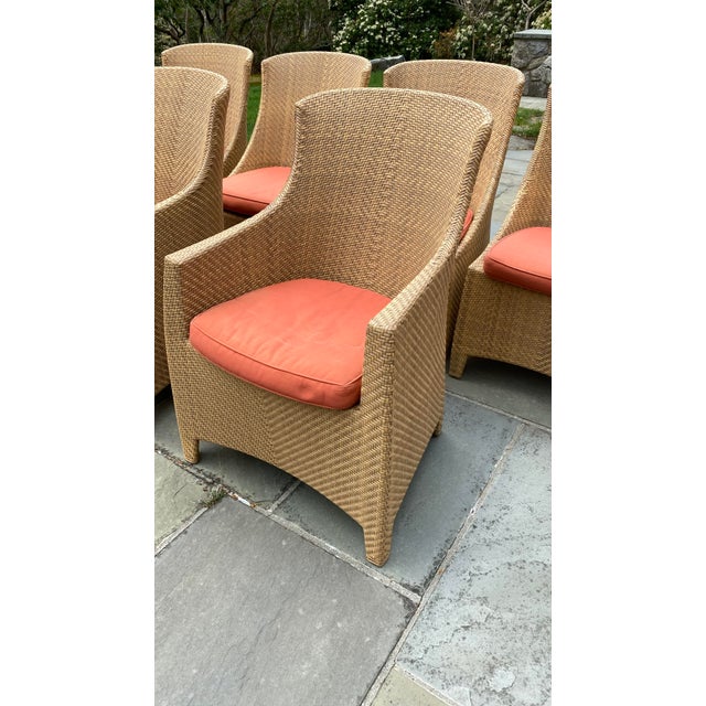 Early 21st Century Early 21st Century "Grange 1904 Meubles" Outdoor Chairs - Set of 8 For Sale - Image 5 of 11