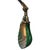 Green glass, cast iron with brass elbow machinist work light adjustable in height width as pictured: 60 cm Diameter Wall...