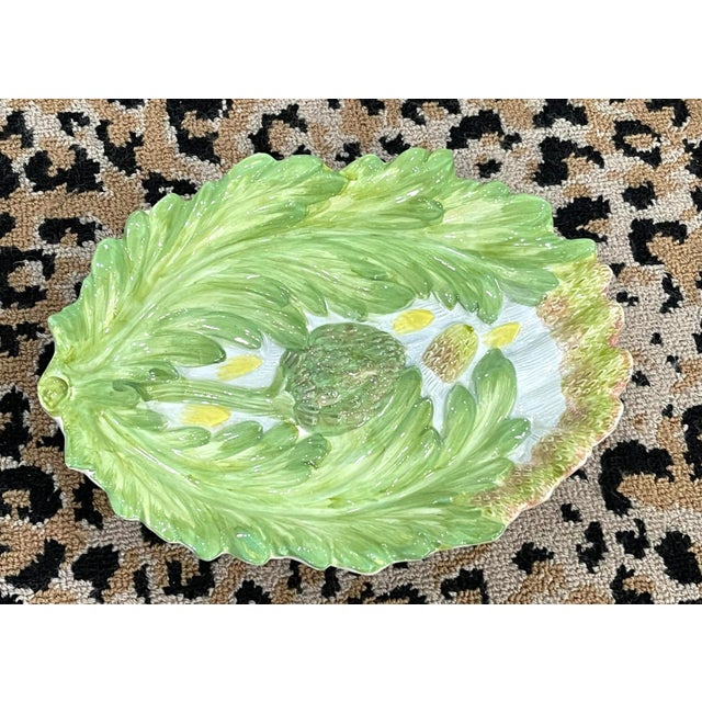 Vintage Italian Artichoke and Asparagus Serving Dish For Sale - Image 11 of 11