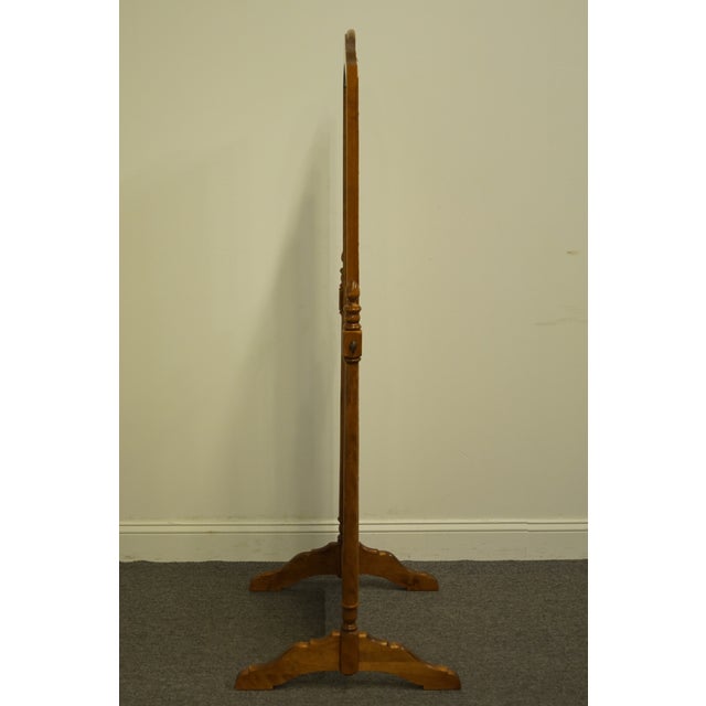 Ethan Allen Heirloom Nutmeg Maple Standing Floor Mirror Chairish