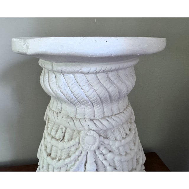 Mid 20th Century Plaster Tassel Side Table in the Style of Dorothy Draper For Sale - Image 10 of 13