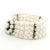 Antique White Vintage Retro Multi-Strand Pearl and Sapphire 14k White Gold Bracelet For Sale - Image 8 of 15