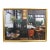 Late 20th Century Harry McCormick "Boerum Hill Cafe" Brooklyn Inn Bar Oil Painting Gold Leaf 43" For Sale