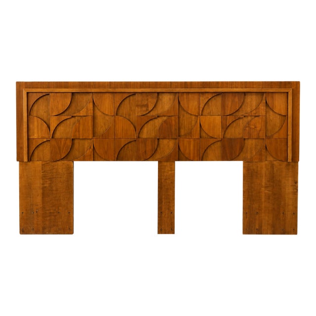Tobago Mid Century Brutalist. King Headboard For Sale