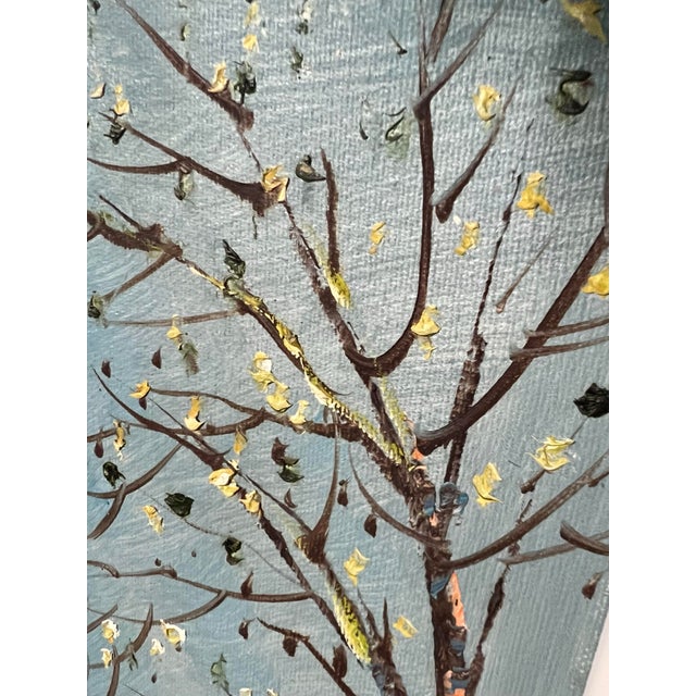 Wood framed painting titled "Montmartre" by Caroline Burnett (1877-1950), depicting a street scene in the Montmartre...