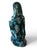 Vintage Hollywood regency style Mid Century Modern Green Glazed Figurine Of A Woman with Bowl c,1950s. Unsigned. Fragile...