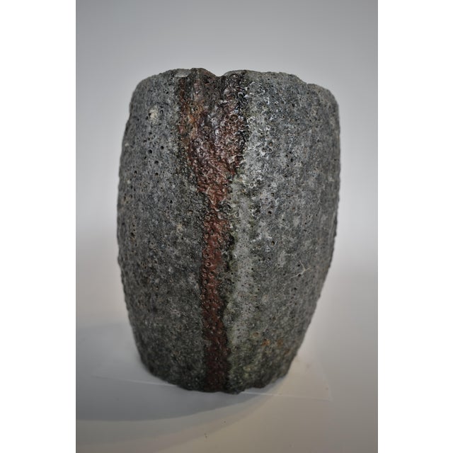 Stone Gray Mid 20th Century Crucible Planter Pot Vessel For Sale - Image 8 of 8