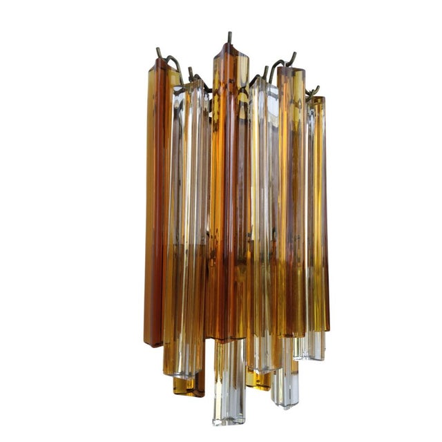 Vintage Wall Lights in Murano Glass from Venini, Italy, 1970s, Set of 2 For Sale - Image 3 of 12