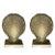 Hollywood Regency Solid Brass Clam Shell Bookends, a Pair India For Sale In Oklahoma City - Image 6 of 6
