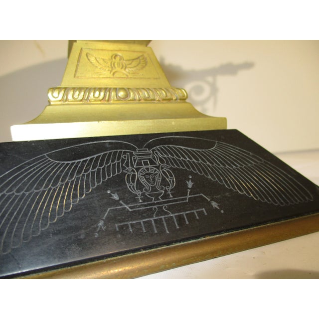 Egyptian Revival Bronze Tazza For Sale - Image 9 of 12