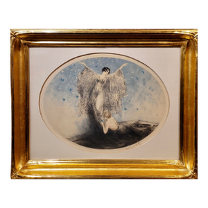 Louis Icart "Petits Papillons" Little Butterflies -Original 1926 Etching