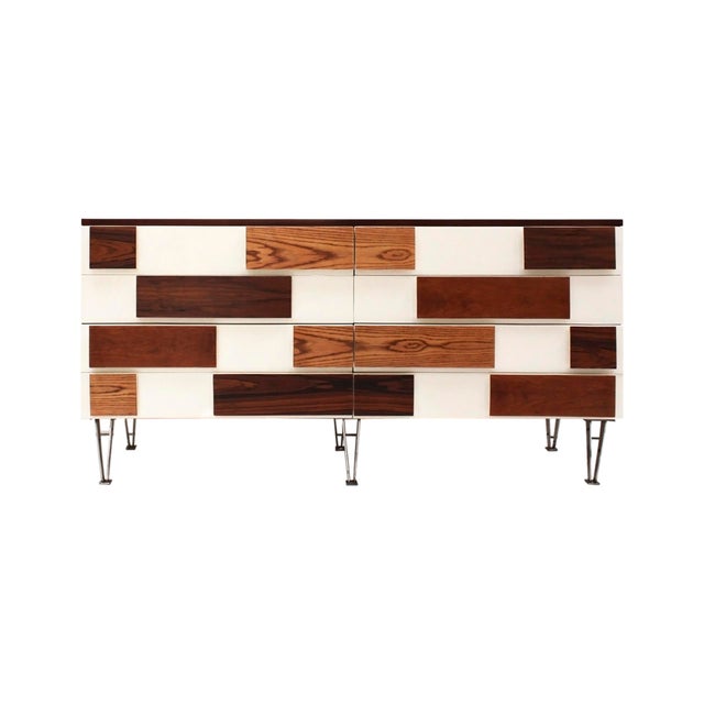 Italian Sideboard in Wood with Steel Legs, 1990 For Sale - Image 13 of 13