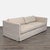 This Crate and Barrel loveseat features a modern design with clean lines and a neutral beige fabric, perfect for any...