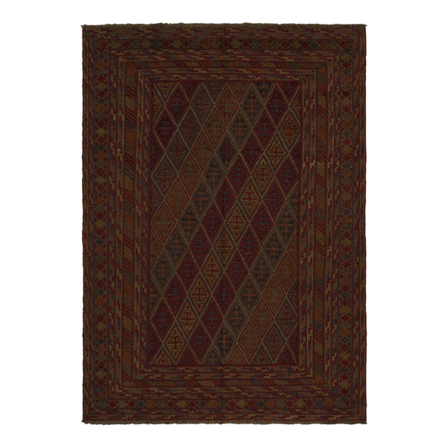 Rug & Kilim’s Baluch Tribal Rug With Colorful Geometric Patterns For Sale