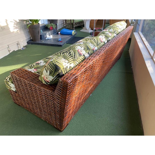 Tommy Bahama Lexington Woven Rattan Sofa Chairish