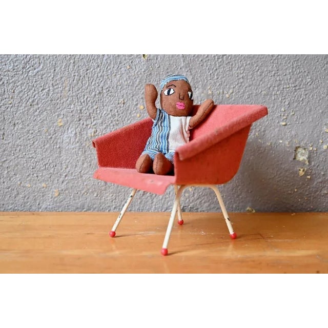 Mid-Century Modern Small Mid-Century Modern Armchair, 1950s For Sale - Image 3 of 12