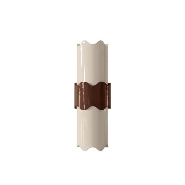 Malone Wall Light in Ceramic with Glossy Lacquered Finish by Popus Editions For Sale - Image 4 of 12