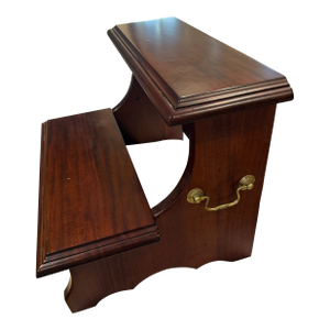 Georgian Style Bed Step Mahogany Finish