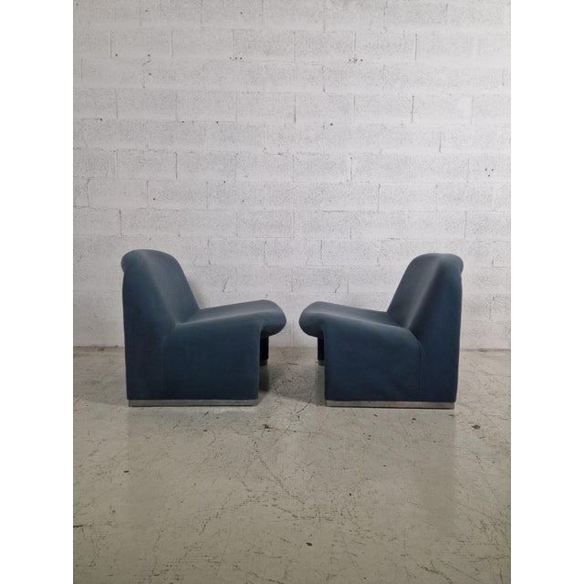 Mid-Century Modern Powder Blue Alky Chairs attributed to Giancarlo Piretti for Anonima Castelli, 1970s, Set of 2 For Sale - Image 3 of 14
