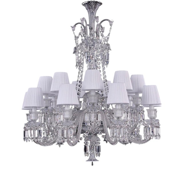 Collection Regina Chandelier in Metal and Crystal by Jago For Sale